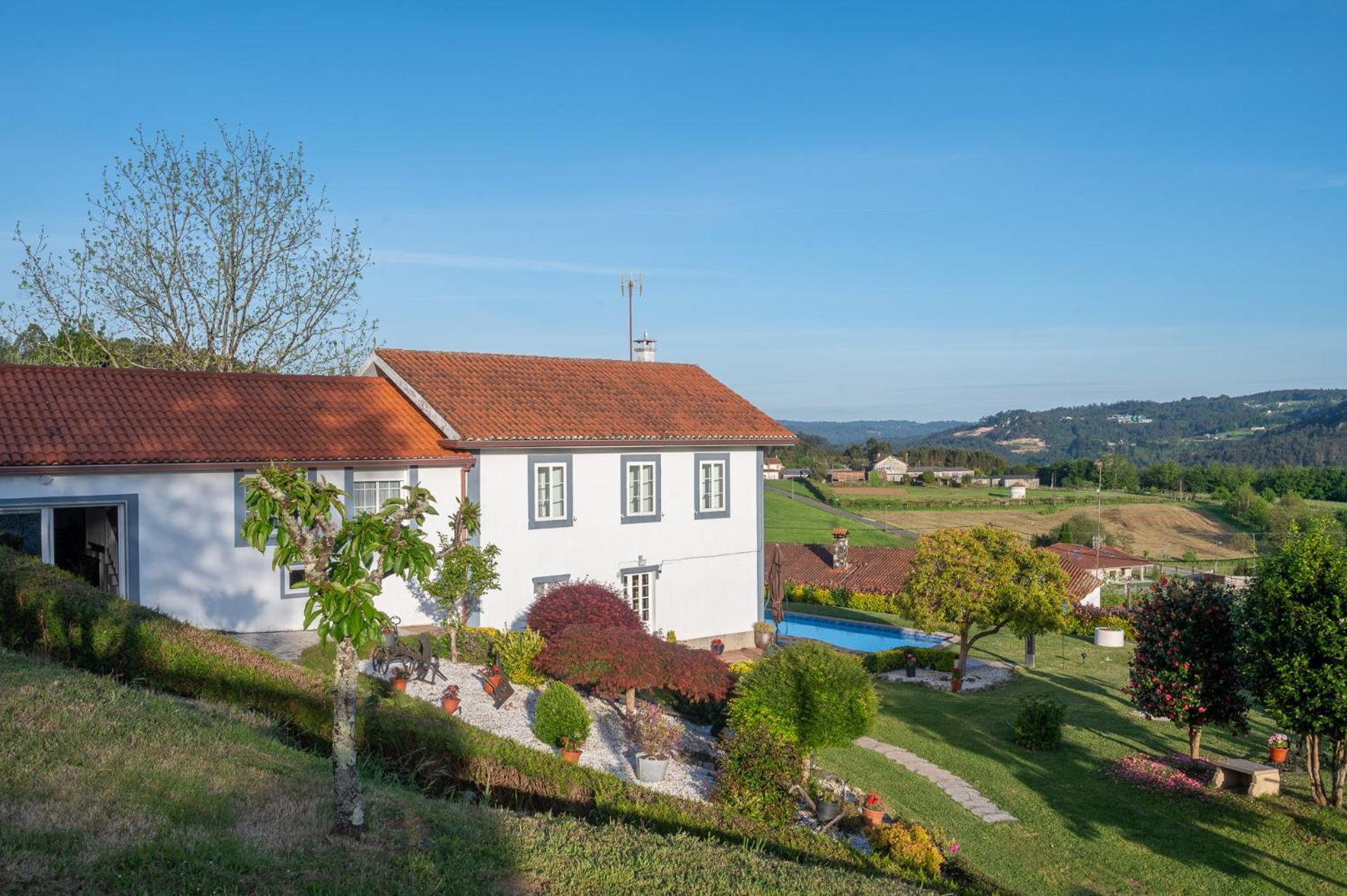 Villa Casa Tarrio Con Piscina - Santiago De Compostela Boqueixon Exterior foto