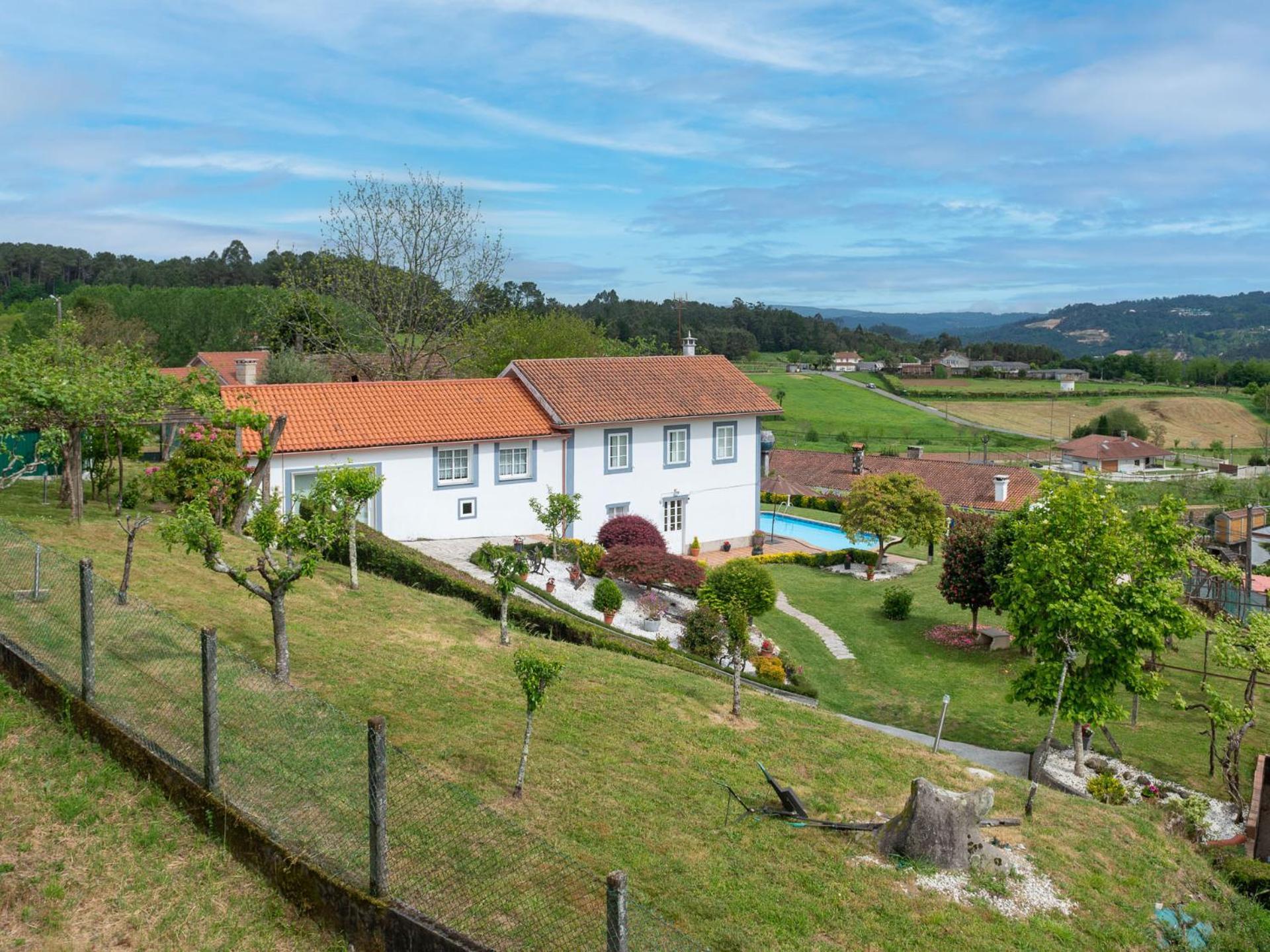 Villa Casa Tarrio Con Piscina - Santiago De Compostela Boqueixon Exterior foto